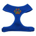 Unconditional Love Christmas Paw Screen Print Soft Mesh Harness Blue Large UN852422